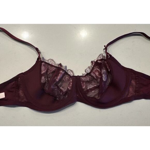 Victoria’s Secret 32DD Dream Angels Floral Push Without Padding Embroidered Bra - Picture 5 of 7